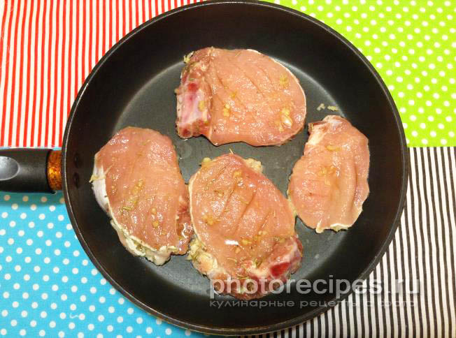 Стейк из свиной корейки рецепт с фото