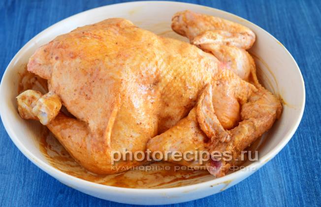 Курица в рукаве рецепт с фото