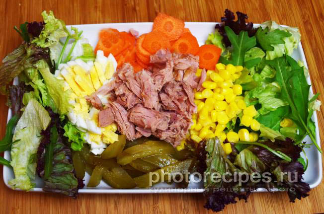 овощной салат рецепт с фото