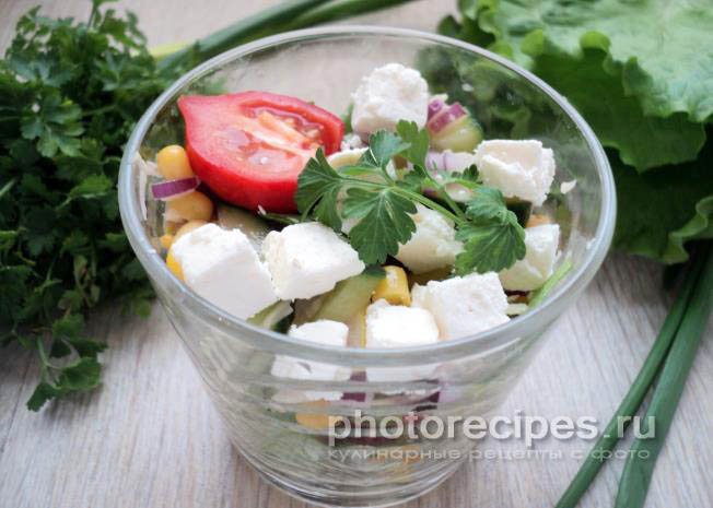 салат из овощей рецепт с фото
