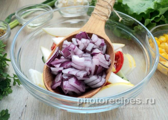 салат из овощей рецепт с фото
