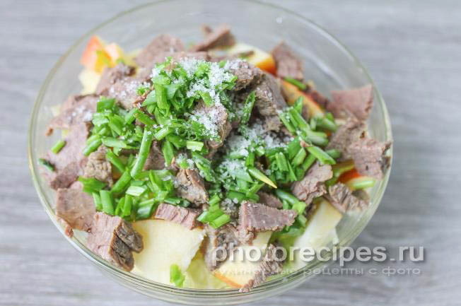 салат с говядиной рецепт с фото