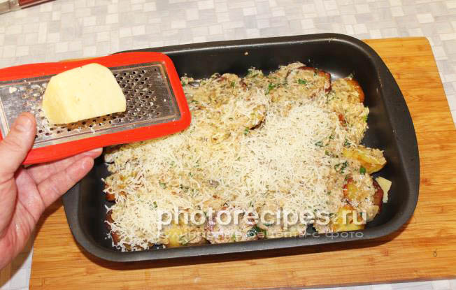 Осетр в духовке с картошкой Осетр в духовке рецепт с фото